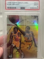 Topps Gold Label Kobe Bryant #GL3 Class 1 Insert PSA 9 Lakers NBA Basketball
