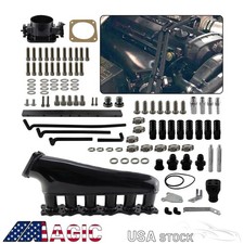 Intake Manifold Fuel Rail 90mm Throttle Body For Nissan Skyline Rb25det R33 2.5l