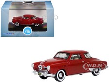 1950 Studebaker Champion Starlight Commanche Red 187 Ho By Oxford 87sc50003