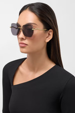 Bulgari Gold/Rose Remless Serpenti Sunglasses Lens Size mm :59 NIB