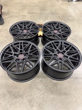 19 Vossen Hf-7 Satin Black Concave Staggered Wheels For Gr Supra 19x9.510.5