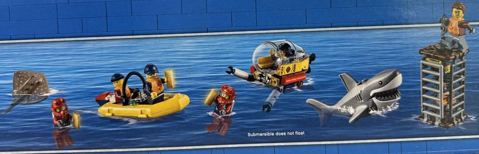LEGO 60266 Ocean Exploration Ship City Set NUEVO Sellado Barco Flotante Retirado Foto 3 de 4