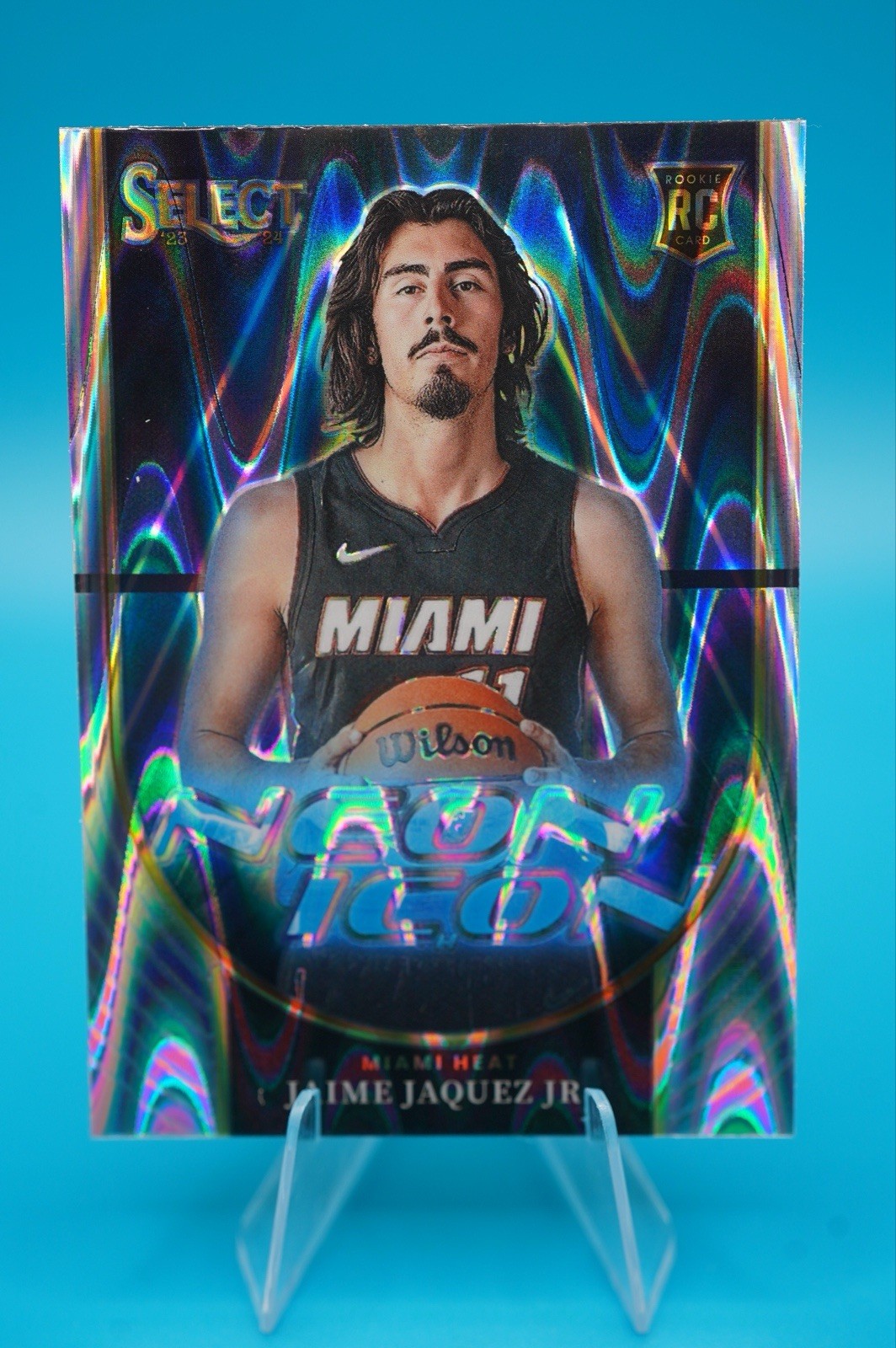 2023-24 Select Jaime Jaquez Jr. Rookie RC Neon Icons Tectonic Parallel – Heat