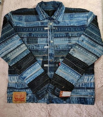 Rare Ooak Custom Handmade Upcycle Reworked Patchwork Levi's Denim