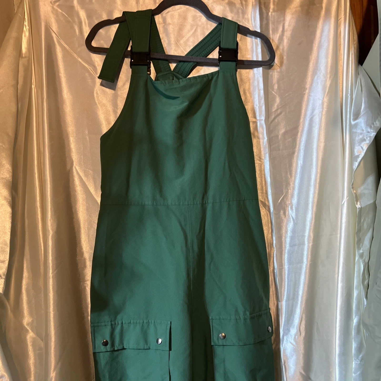 VTG CABELAS GREEN GORE-TEX THINSULATE HUNTING BIB OVERALLS M COVERALLS ladies M