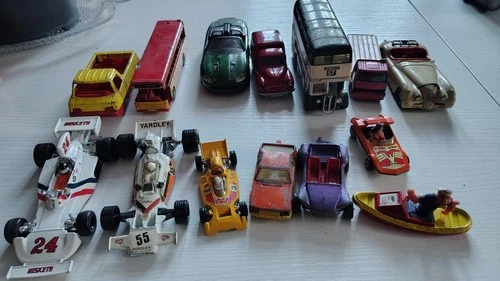 Vintage Corgi Toy Cars Lorries , formula 1, Popeye, wonder womanJob Lot X 18