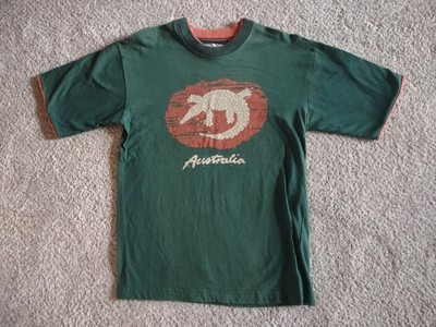 Vintage 90s Australian Frilled Neck Lizard Tribal Art Aboriginal Artzone T Shirt