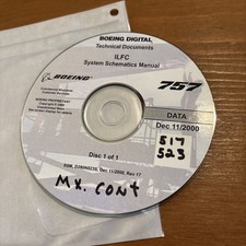 RARE BOEING 757 Technical Documents ILFC Systems Schematics CD Manual 2000 EX FS