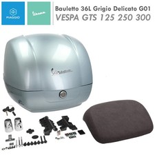 BAULETTO POSTERIORE 36L GRIGIO DELICATO LUCIDO ORIGINALE PIAGGIO VESPA GTS 300