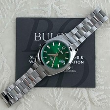 Bulova Classic Men's Surveyor 96B429 Automatic Green Dial 39MM Watch