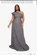 Formal Sequins Dress One shoulder