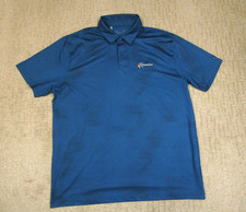 Camisa Polo Under Armour Hombres XL Azul Rendimiento Geométrico Rainmaker Campo de Golf