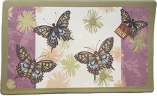 Anti-Fatigue Non Slip PVC Kitchen Floor Mat (18"x30") COLORFUL BUTTERFLIES, SGM