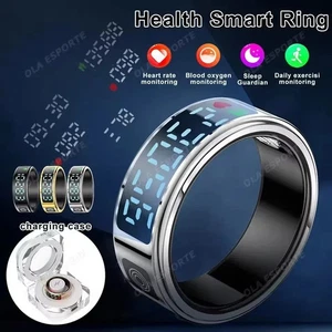 Smart Ring Fitness Tracker Imperméable 5ATM Fréquence cardiaque Blood Oxygen Sleep Monitor