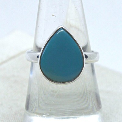 Dornröschen Türkis Sterlingsilber Ring Fülle Göttin UK Größe L US 6