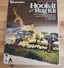 Vogart Crafts Spring Trees Hook-It Latch Hook Rug Kit...New Sealed USA Made