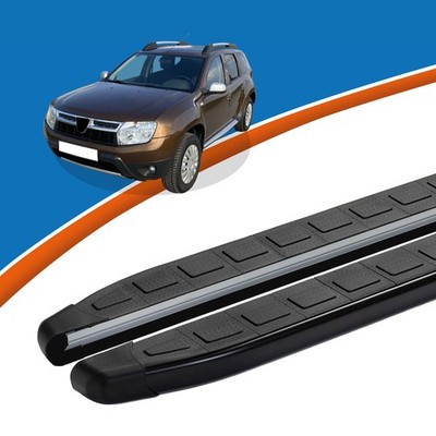 Trittbretter passend für Dacia Duster ab Baujahr 04/2010-12/2017 DOLU Schwarz mi