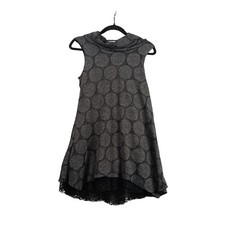 Apricot UK 8 EUR XS Sleeveless Cowl Neck High Low Hem Dress Polka Dot