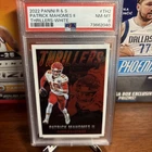 2022 Panini Rookies & Stars Thrillers Patrick Mahomes II #TH2 White /149 PSA 8