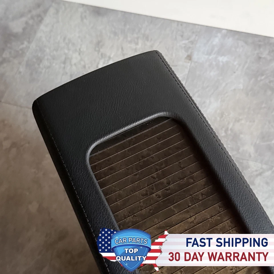 Mercedes W211 E350 E55 2005-2009 consola central reposabrazos unidad de almacenamiento negro OEM Foto 4 de 4