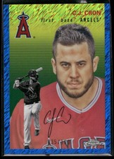 2023 Topps Chrome Platinum C.J. Cron Angels Blue Shimmer Refractor /100