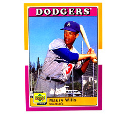 Maury Wills 2001 Upper Deck Decade of the 70's Card #63 Los Angeles Dodgers