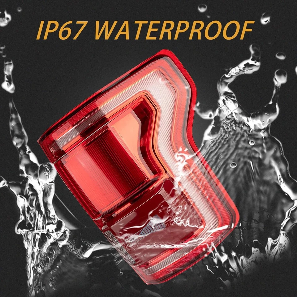 Tail Light Assembly Compatible with 2015-2017 Ford F150 Right Passenger Side LED - Image 2 of 4