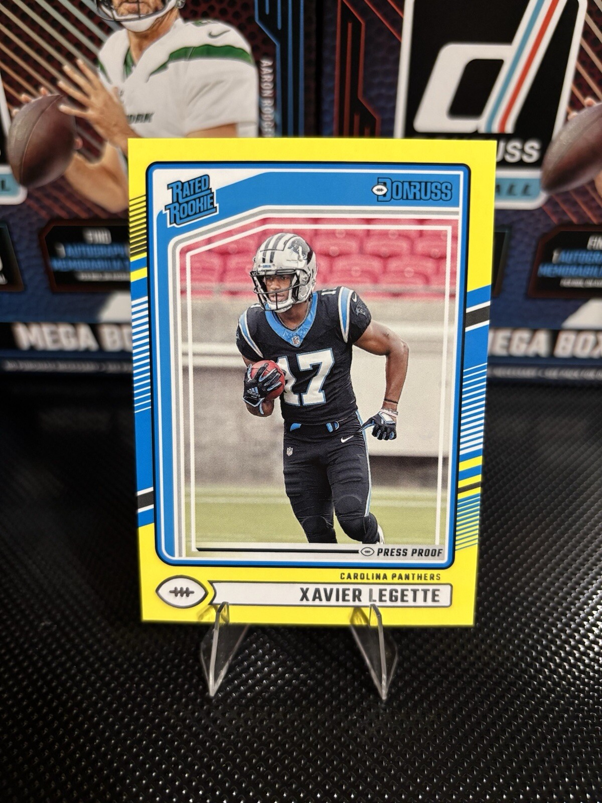 2024 Panini Donruss - Rated Rookie Xavier Legette #323 Press Proof Yellow (RC)