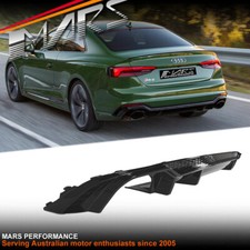 RS5 Look Twin exhaust Bumper Bar Diffuser for AUDI F5 16-20 S5 A5 S-line Bodykit
