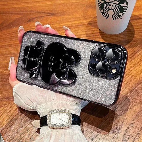 Cute Gradient Glitter Bling Mirror Soft Case Cover For iPhone 14 15 Pro Max - Picture 26 of 27