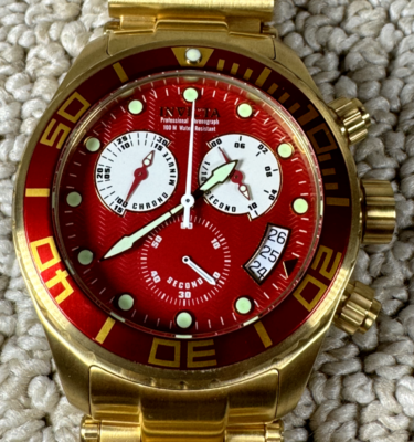 Invicta pro diver men watch Swiss Chronograph 100M w/r New in Box