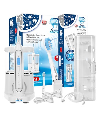Genius Dental Hydro Fusion 2 in 1 elektrische Zahnbürste 11-tlg.  für Zahnpflege