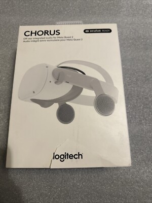 Logitech - Chorus VR Off-Ear Integrated Audio for Meta Quest 2 - White