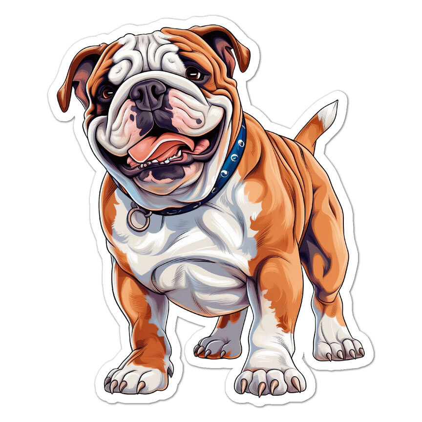 INDIGOS UG Adesivo Auto JDM – 'Got Mastiff?' Bull English – Decalcomania In Vinile Bianco 149x27 Mm