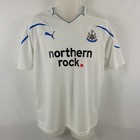 Newcastle United Soccer Jersey Football Club White Puma SS Shirt Mens Medium