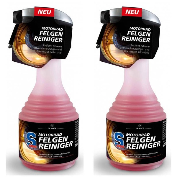 2 X S100 Motorrad Felgenreiniger 500Ml 2018 SelbsttäTige Gel-Formel SäUrefrei-image