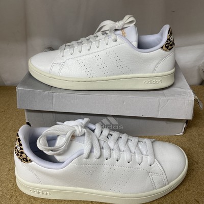 Adidas Advantage Size Uk 7 White Leopard New Read First Free Post | eBay