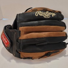 RAWLINGS RBG36BTN 12.5" Leather Zero Shock Baseball Glove LHT Left Hand Throw