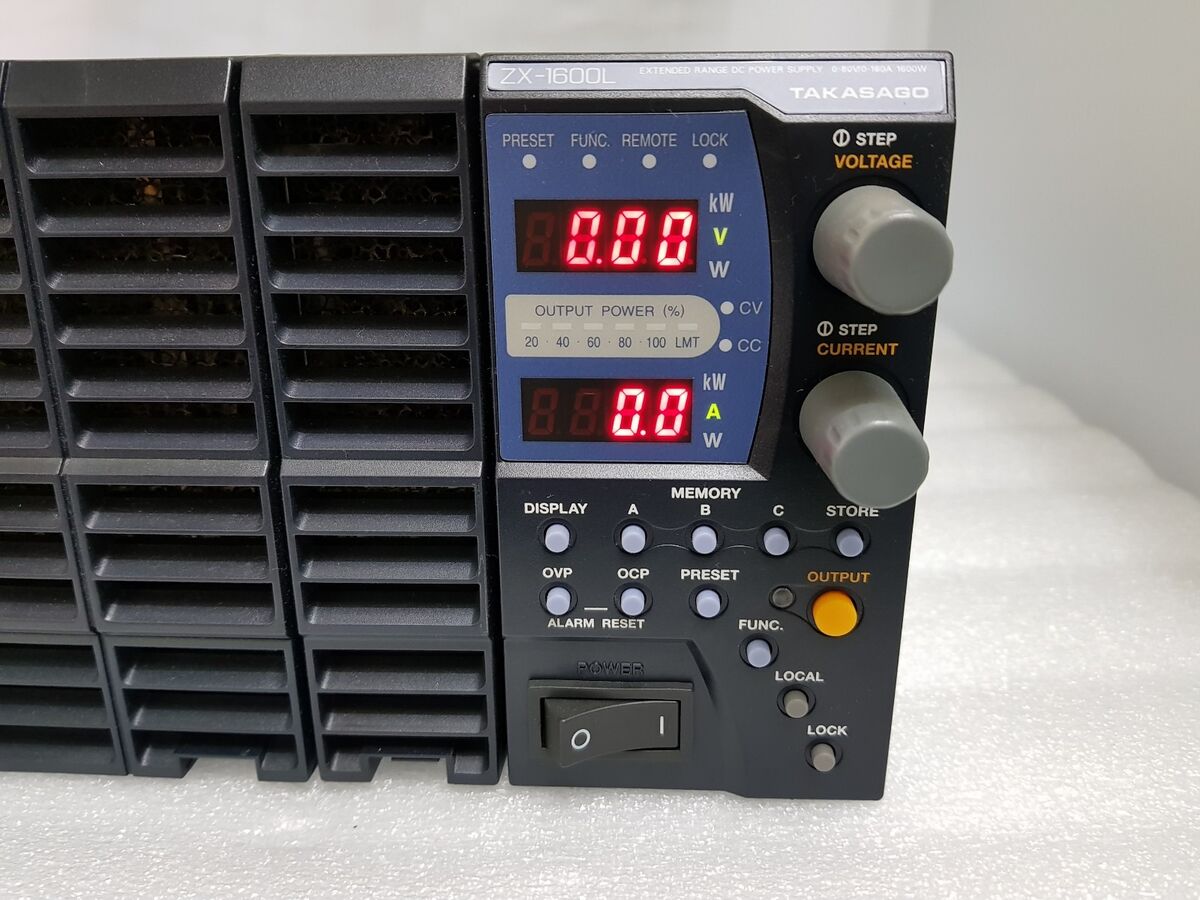TAKASAGO ZX-1600L EXTENDED RANGE DC POWER SUPPLY 80V 160A TAKASAGO ZX-1600L EXTENDED RANGE DC POWER SUPPLY 80V 160A