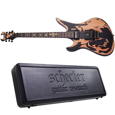 Schecter Synyster Custom-S Left Handed Guitar Distressed Satin Black + Case NEW