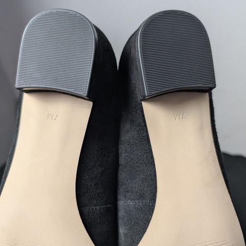 Talbots Jewel Square Toe Suede Leather Flats Sutton Embellished - Picture 8 of 13