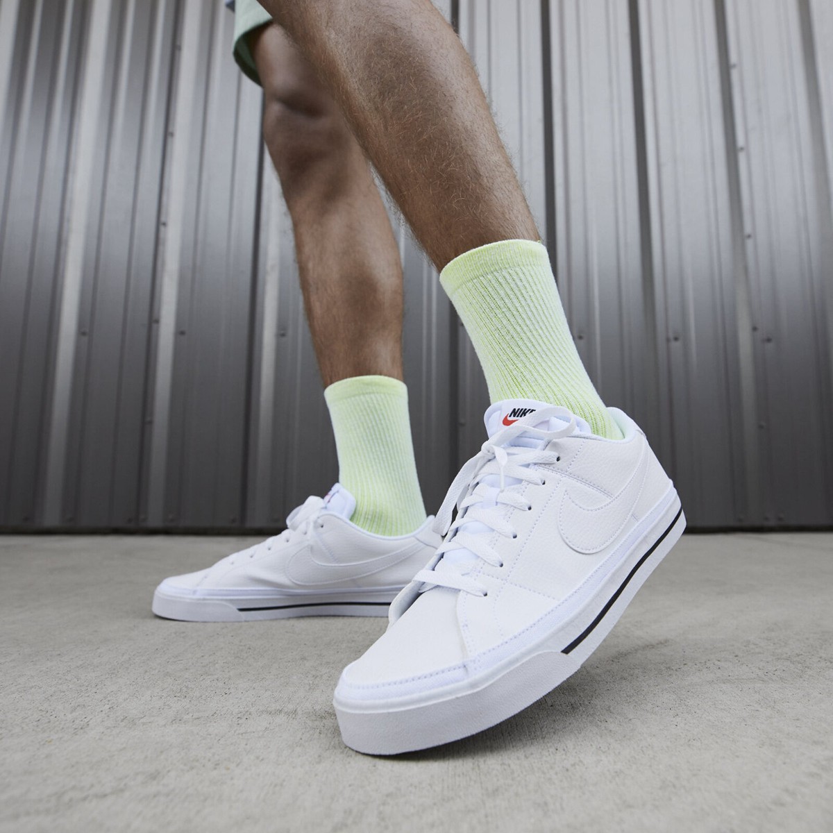 Nike Court Legacy NN [DH3162-101] Men Casual Shoes White/Black | eBay