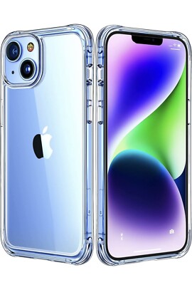 Mkeke for iPhone 14 Case & iPhone 13 Case Clear, New Designed Slim Phone Case