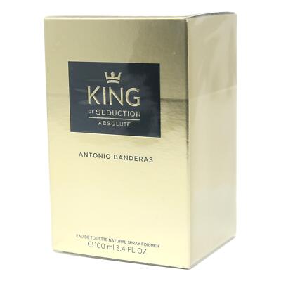 Antonio Banderas King of Seduction Absolute Eau De Toilette for Men 100ml NEW