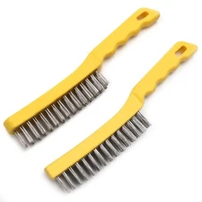 2 Pcs Heavy Duty Stainless Steel Wire Scratch Brushes for Cleaning Rust Welding