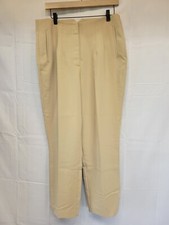 Nine West Tan Tapered Pants, Size 14