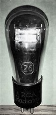 26 TUBE RCA RADIOTRON ETCHED BOXED VINTAGE GOOD VERY OLD COMMERCIAL SURPLUS