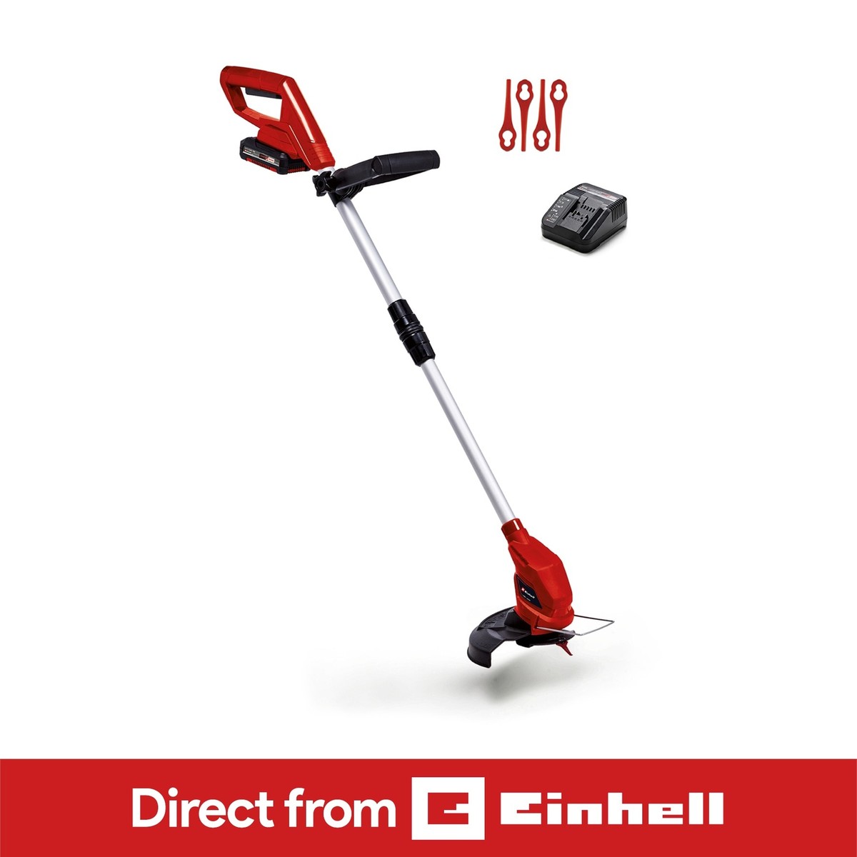 Einhell Cordless Strimmer 24cm Power X-Change 18V With Battery Spare Blades
