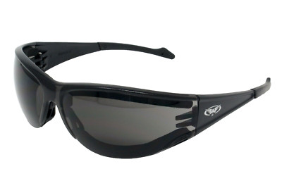 Neue beschlagnahmungsgepolsterte umlaufende Motorradsonnenbrille/Bikerbrille + kostenlose Tasche