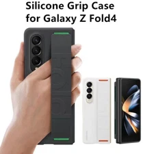 Wristband Silky-Touch Case Fr Samsung Galaxy Z Fold 4 Liquid Silicone Grip Cover